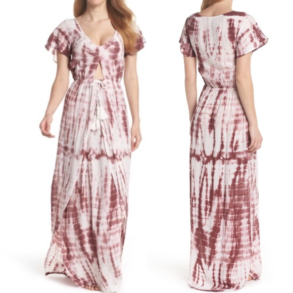 Surf Gypsy | Tie Dye Cover Up Maxi Dress Beach New - Picture 7 of 8